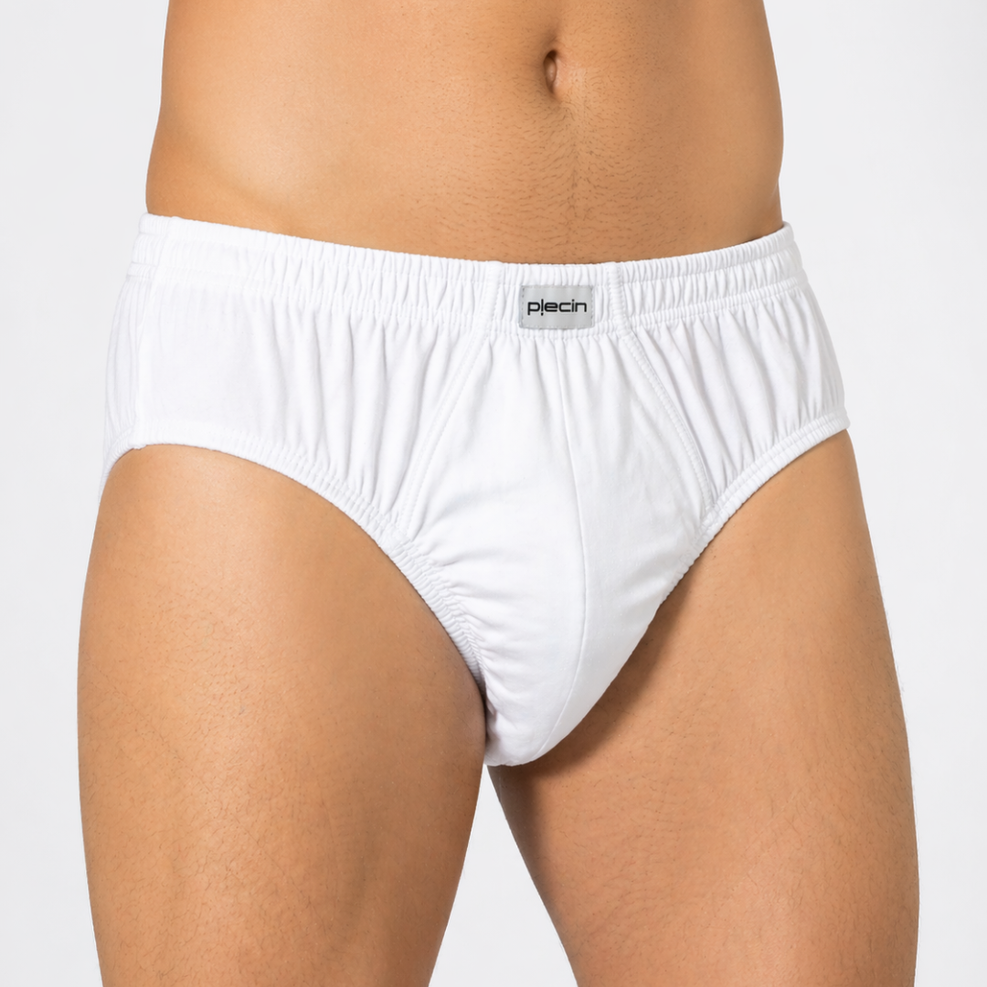 سليب بلاتين رجالي قطني أبيض – Platin White Cotton Briefs