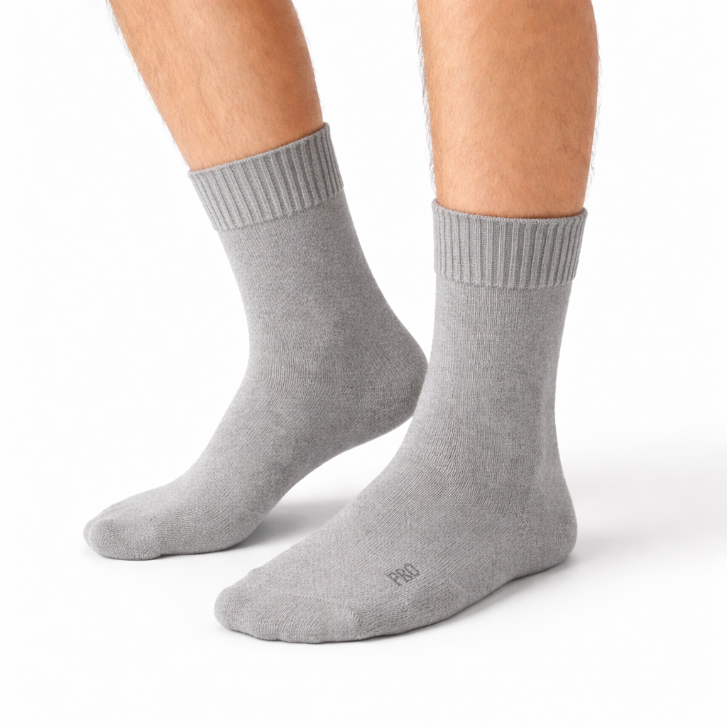 جوارب طبية لمرضى السكري رجالي بامبو طويلة – Bamboo Diabetic Crew Socks