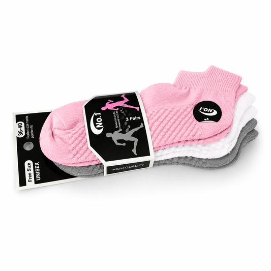 جوارب رياضي نسائي 3 قطع | Women’s Sports Socks Set (3 Pairs)