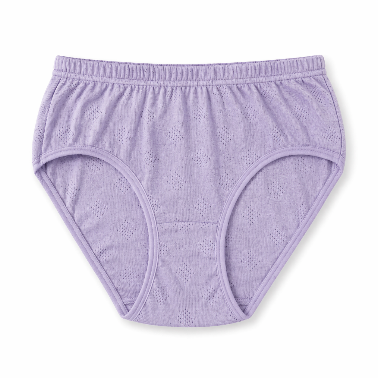 سليب نسائي قطني 100% مخرّم ملون – صناعة تركية | 100% Cotton Perforated Panty