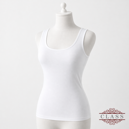 CLASS | بروتيل نسائي عريض قطن 100% | Women Wide Strap Camisole