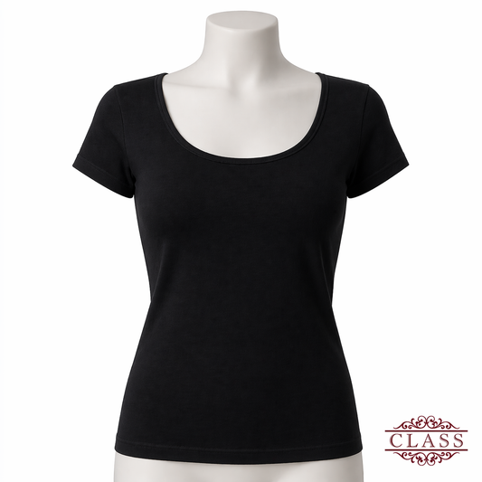 CLASS | فانيلا نسائية نص كم قطن 100% | Women Half Sleeve Cotton Shirt