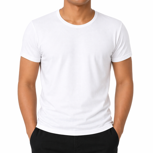 فانيلا رجالي نص كم قبة دائرية قطن مريح – OTS | OTS Round Neck Cotton T-Shirt