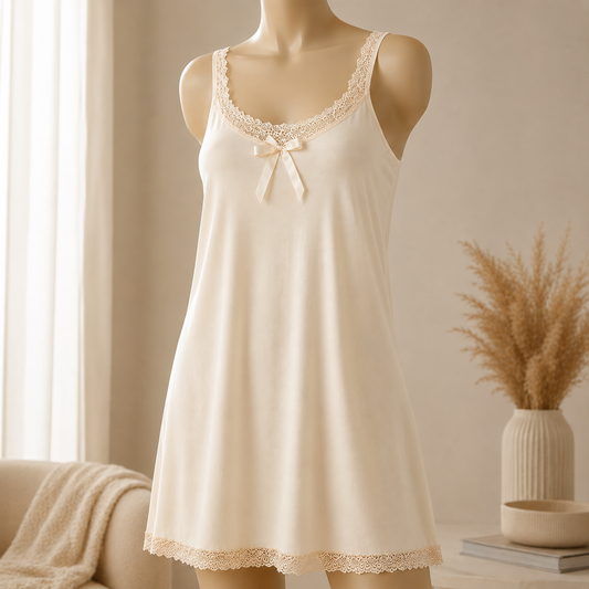 شلحة نسائية متوسطة الطول برلون تركي موديل 1584 | Turkish Perlon Women's Mid-Length Slip
