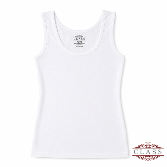 CLASS | بروتيل نسائي عريض قطن 100% | Women Wide Strap Camisole