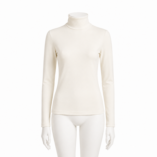 618 | قبة عالية (هاينك) كم سيمليس نسائي كوزا – Koza High Neck Seamless Long Sleeve Top
