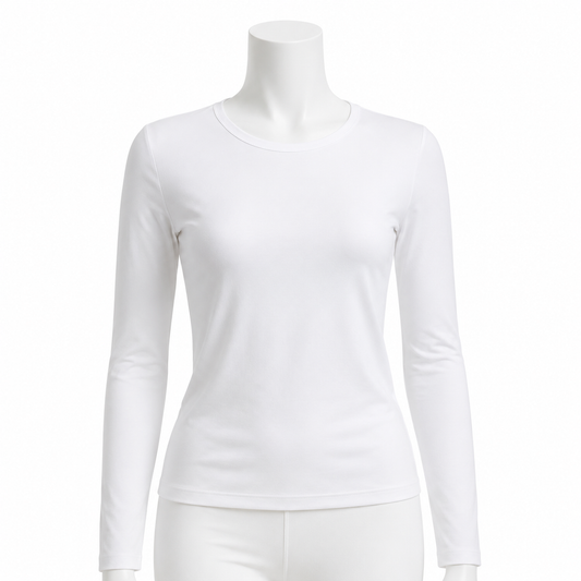 6217 | فانيلا نسائي كم طويل – Tolin تولين | Women's Long Sleeve Basic Top