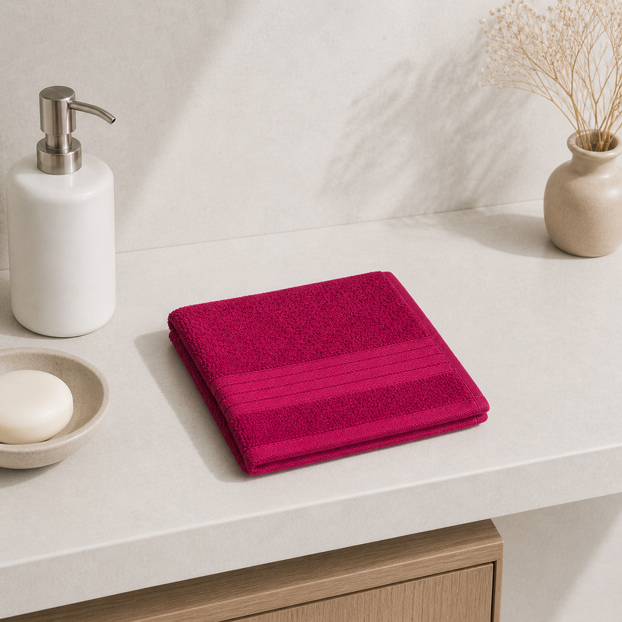 بشكير وجه قطن 100% – 32×32 سم | Cotton Face Towel
