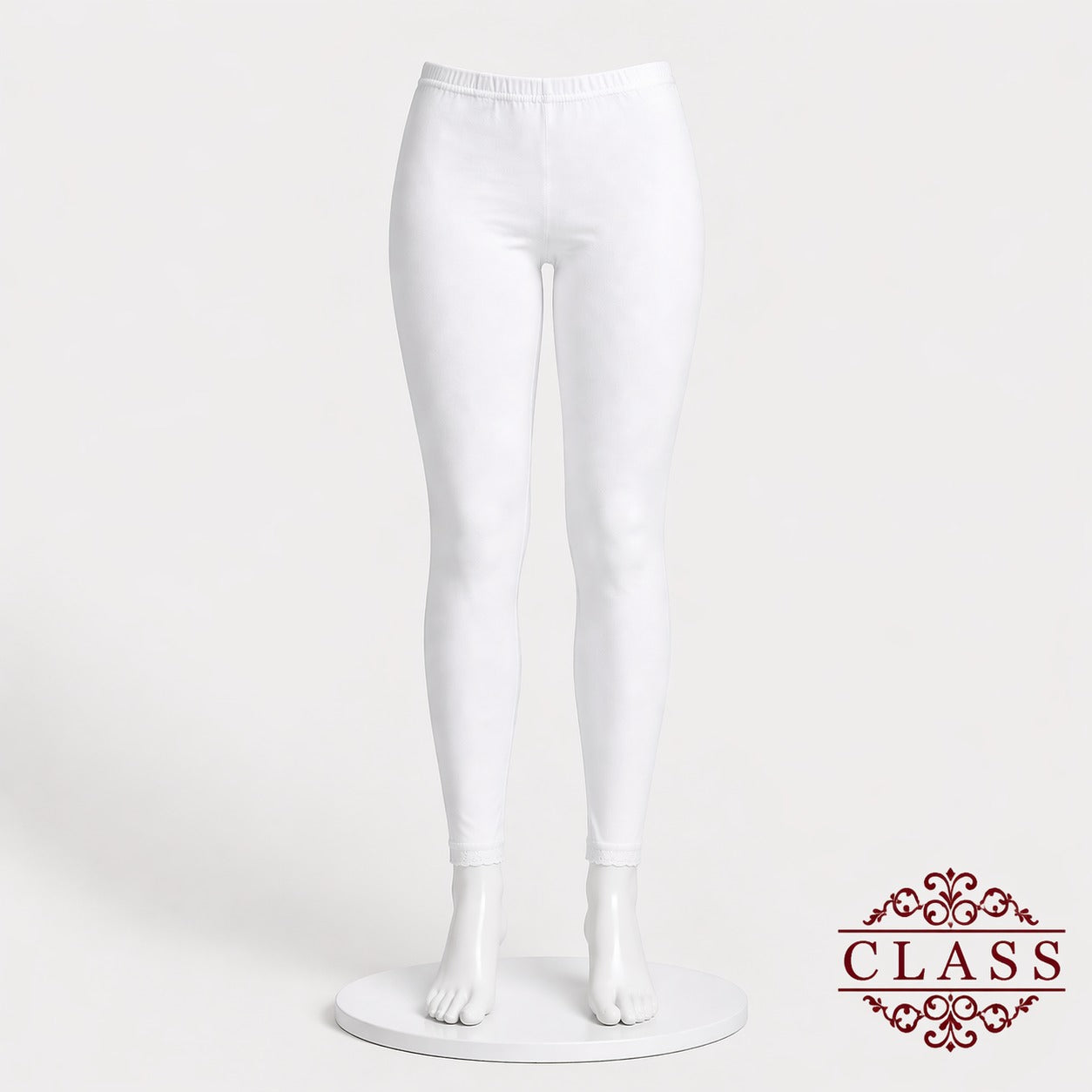 فيزون أبيض قطني نسائي | White Cotton Women’s Leggings