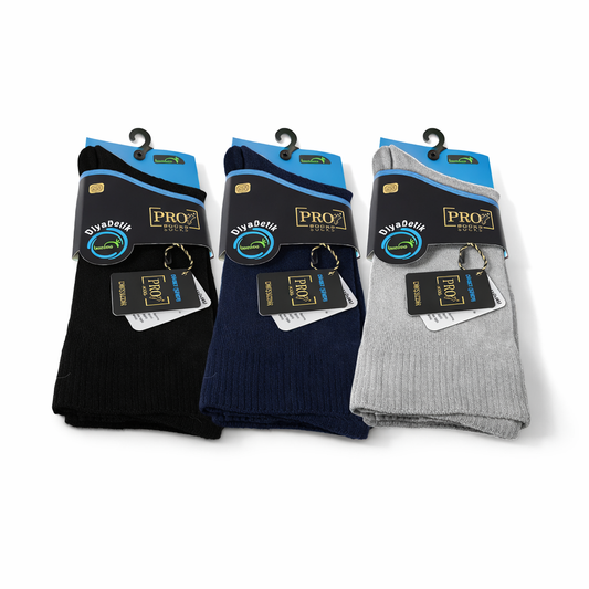 جوارب طبية لمرضى السكري رجالي بامبو طويلة – Bamboo Diabetic Crew Socks