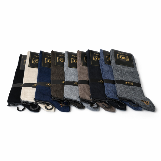 جوارب رجالية قطنية طويلة من برو (PRO Socks) – Cotton Crew Socks