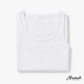 شيال عريض قطني نسائي أبيض | White Cotton Wide Strap Camisole