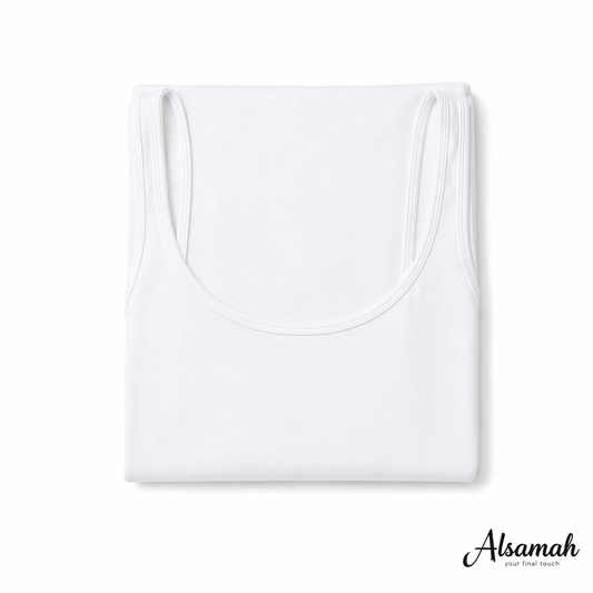 شيال بروتيل رفيع قطني من السماح | Alsamah Thin Strap Cotton Camisole
