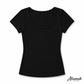 بدي نص كم قطن أسود من السماح | Alsamah Black Cotton Short Sleeve Top