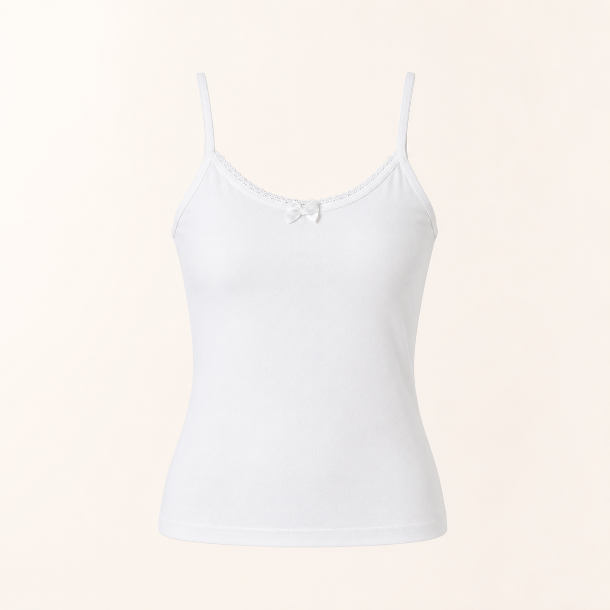 بروتيل بناتي رفيع أبيض قطن 100% – تولين | Tolin Girls Cotton Camisole
