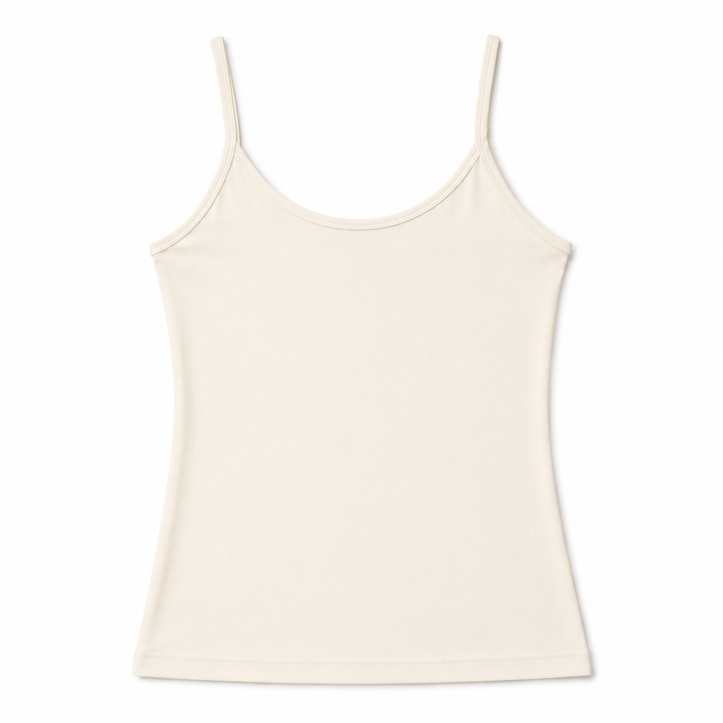 1223 | شيال نسائي قطني – تصميم بظهر مستقيم – Tolin تولين | Women's Cotton Camisole