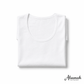 بدي نص كم قطن أبيض من السماح | Alsamah White Cotton Short Sleeve Top