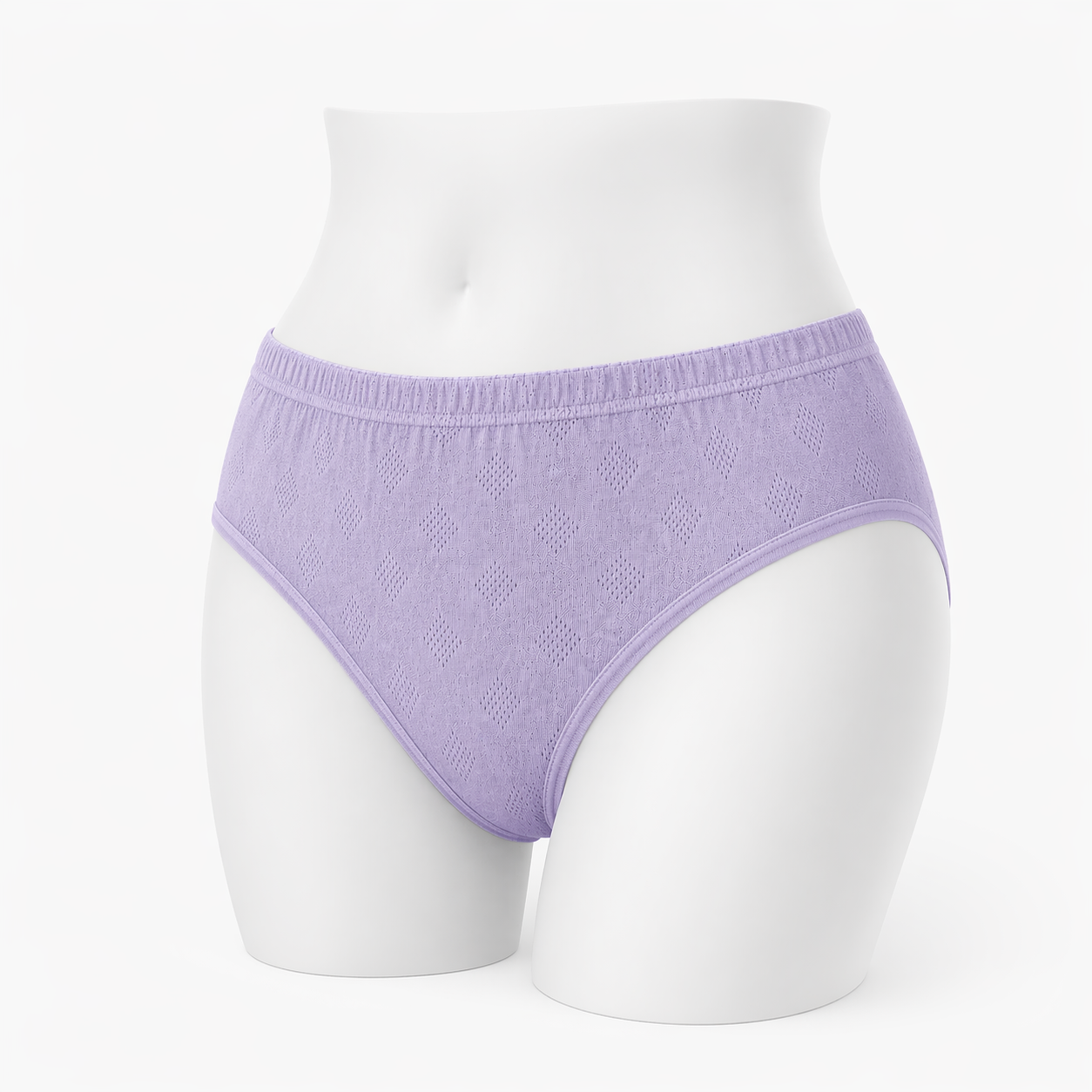 سليب نسائي قطني 100% مخرّم ملون – صناعة تركية | 100% Cotton Perforated Panty