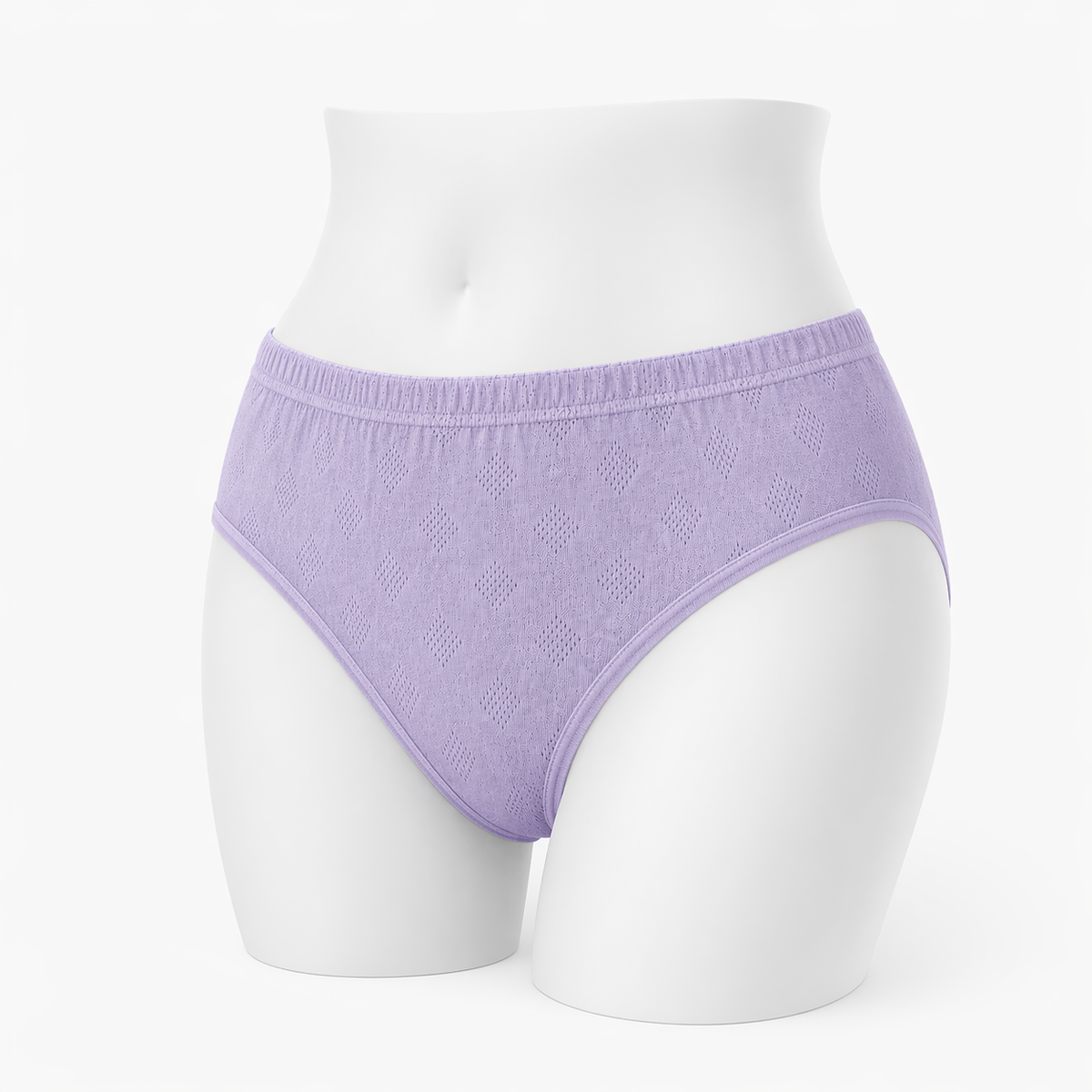 سليب نسائي قطني 100% مخرّم ملون – صناعة تركية | 100% Cotton Perforated Panty