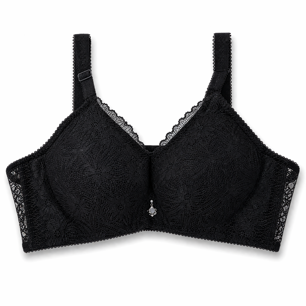 ستيان دانتيل بكمر  عريض | Lace Bra with Wide Sheer Band