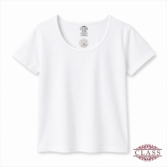 CLASS | فانيلا نسائية نص كم قطن 100% | Women Half Sleeve Cotton Shirt