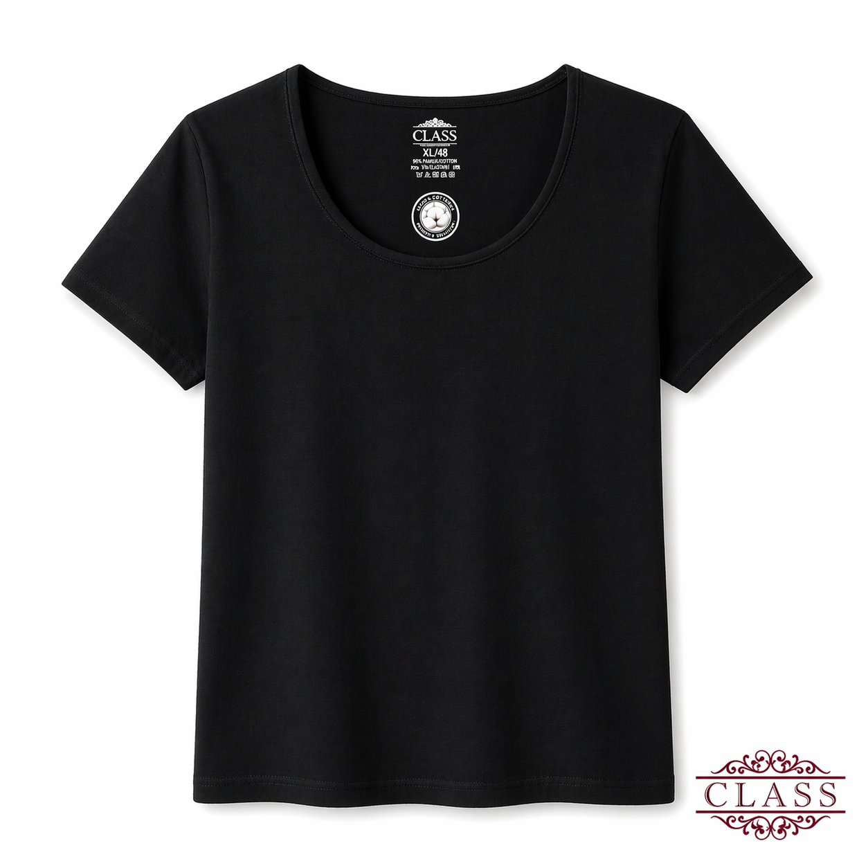 CLASS | فانيلا نسائية نص كم قطن 100% | Women Half Sleeve Cotton Shirt