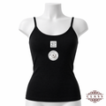 بروتيل شيّال نسائي أسود قطني رفيع | Women’s Black Cotton Camisole Bratil