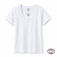 فانيلا نسائي نص كم دانتيل قطنية أبيض| Women’s Short Sleeve Lace Cotton Top – White