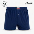 شورت رجالي قطني 100% (قطعتين) – السماح | Alsamah 2-Pack Cotton Shorts