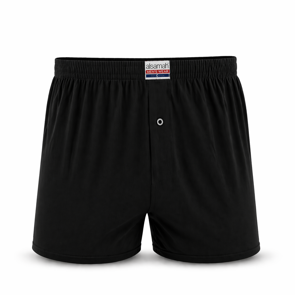 شورت رجالي قطني 100% (قطعتين) – السماح | Alsamah 2-Pack Cotton Shorts