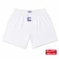 شورت رجالي قطني 100% أبيض مريح – سوبر حسكور | Super Haskor White Cotton Shorts
