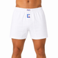 شورت رجالي قطني 100% أبيض مريح – سوبر حسكور | Super Haskor White Cotton Shorts