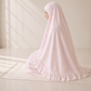طقم صلاة نسائي قطعتين بنقشة إندونيسية - زهري | Women’s 2-Piece Prayer Set with Indonesian Pattern - Pink