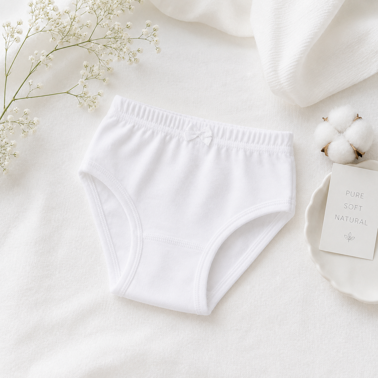 241 | سليب بناتي قطني – Tolin تولين | Girls' 100% Cotton Briefs