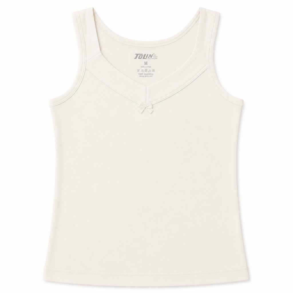 1214 | شيال نسائي قطني – Tolin تولين | Women’s Cotton Camisole