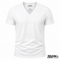 فانيلا رجالي أبيض نص كم قبة V تولين – Tolin Men's White V-Neck Short Sleeve Cotton T-Shirt