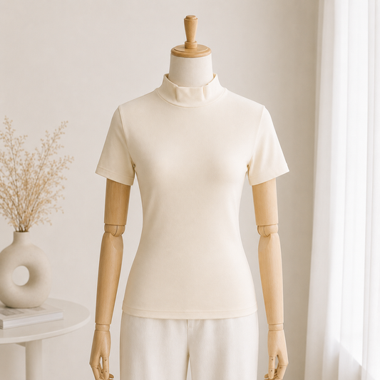 3257 | توب نسائي برقبة عالية – Tolin تولين | Women's High Neck Top