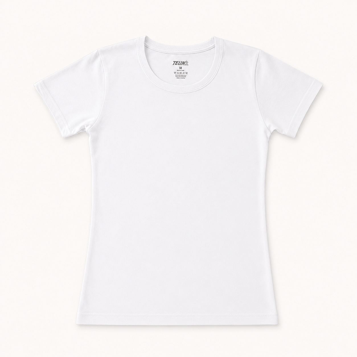 324 | بدي نسائي نص كم قطن 100% – Tolin تولين | Women's Short Sleeve Cotton Top