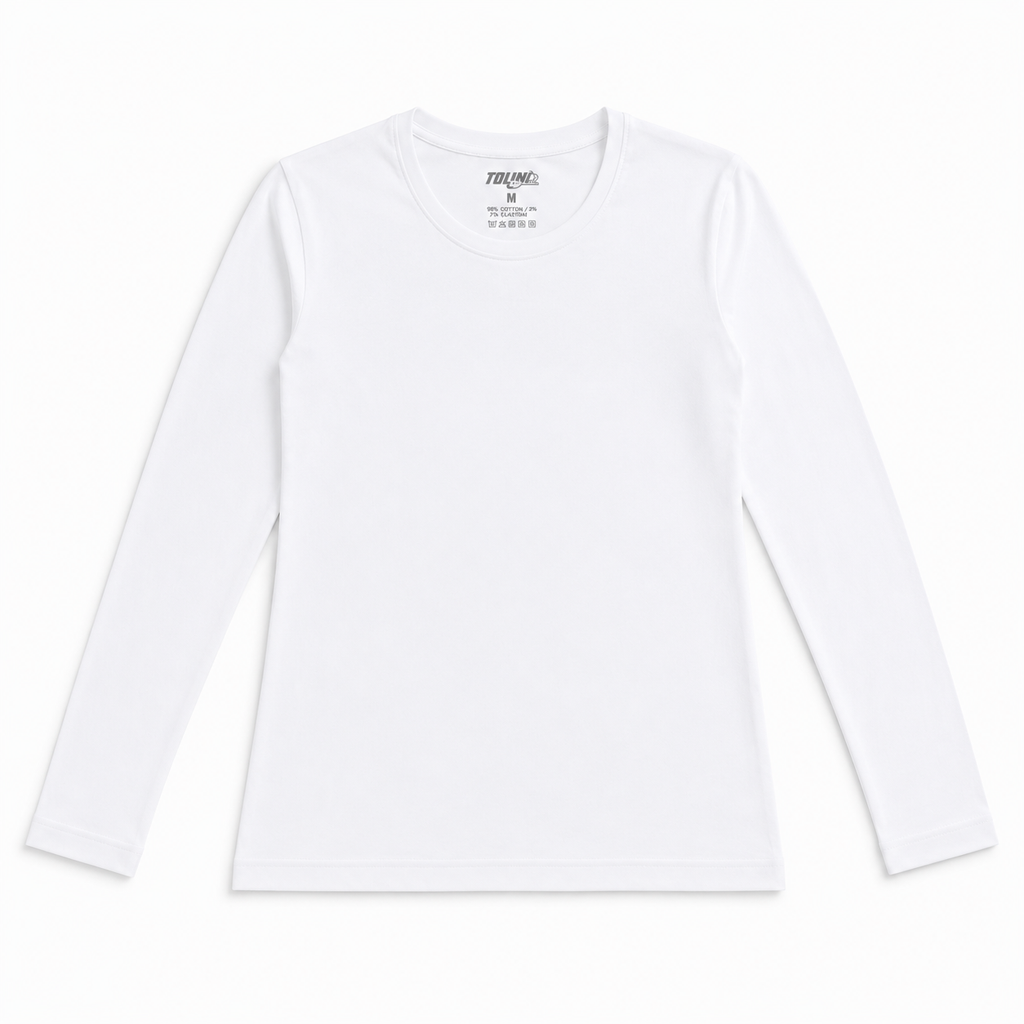 6217 | فانيلا نسائي كم طويل – Tolin تولين | Women's Long Sleeve Basic Top