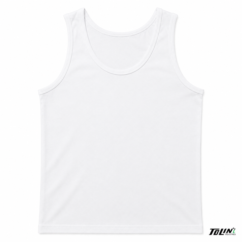 شيال رجالي أبيض تولين – Tolin | Men's White Tank Top