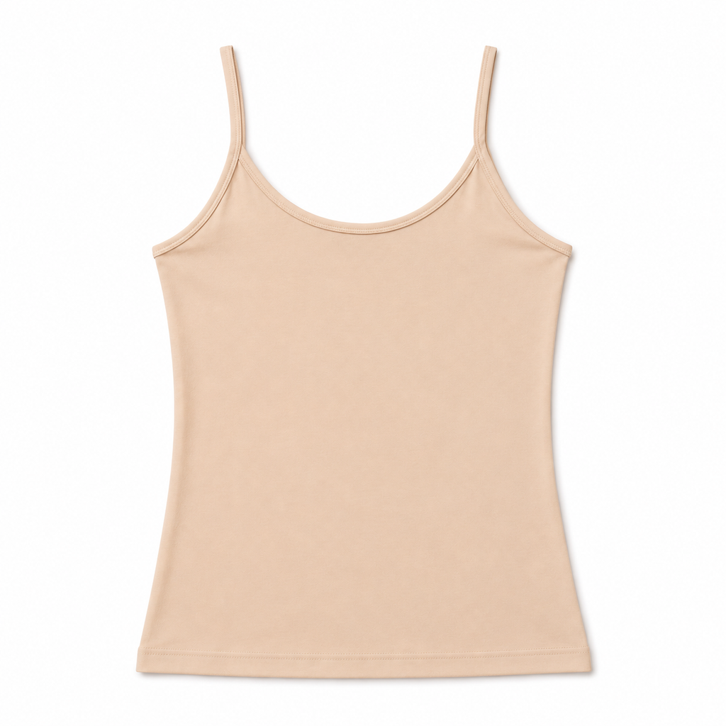 1223 | شيال نسائي قطني – تصميم بظهر مستقيم – Tolin تولين | Women's Cotton Camisole
