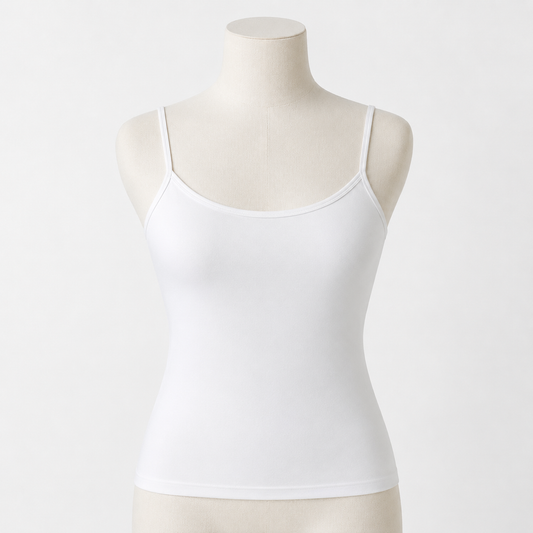 1223 | شيال نسائي قطني – تصميم بظهر مستقيم – Tolin تولين | Women's Cotton Camisole