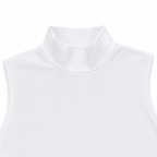 1257 | توب نسائي بياقة عالية بدون أكمام – Tolin تولين | Women's Sleeveless Mock Neck Top