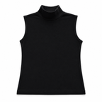 1257 | توب نسائي بياقة عالية بدون أكمام – Tolin تولين | Women's Sleeveless Mock Neck Top
