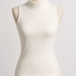 1257 | توب نسائي بياقة عالية بدون أكمام – Tolin تولين | Women's Sleeveless Mock Neck Top