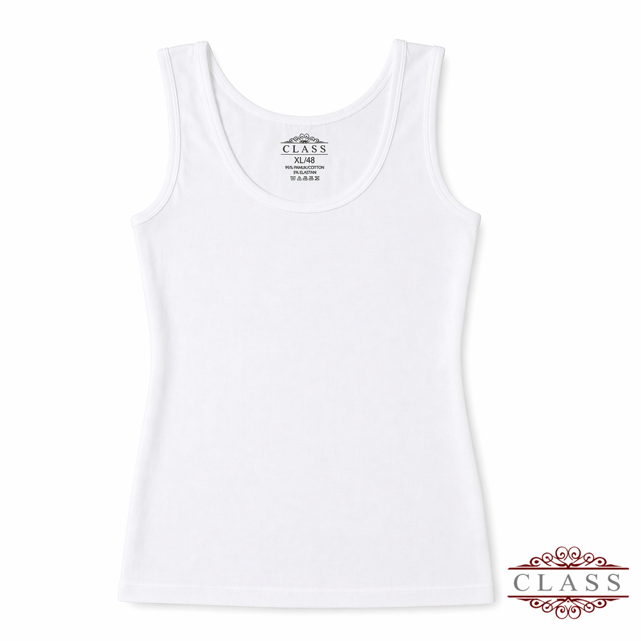 CLASS | بروتيل نسائي عريض قطن 100% | Women Wide Strap Camisole