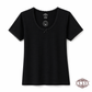 فانيلا نسائي نص كم دانتيل قطنية أسود | Women’s Short Sleeve Lace Cotton Top - Black