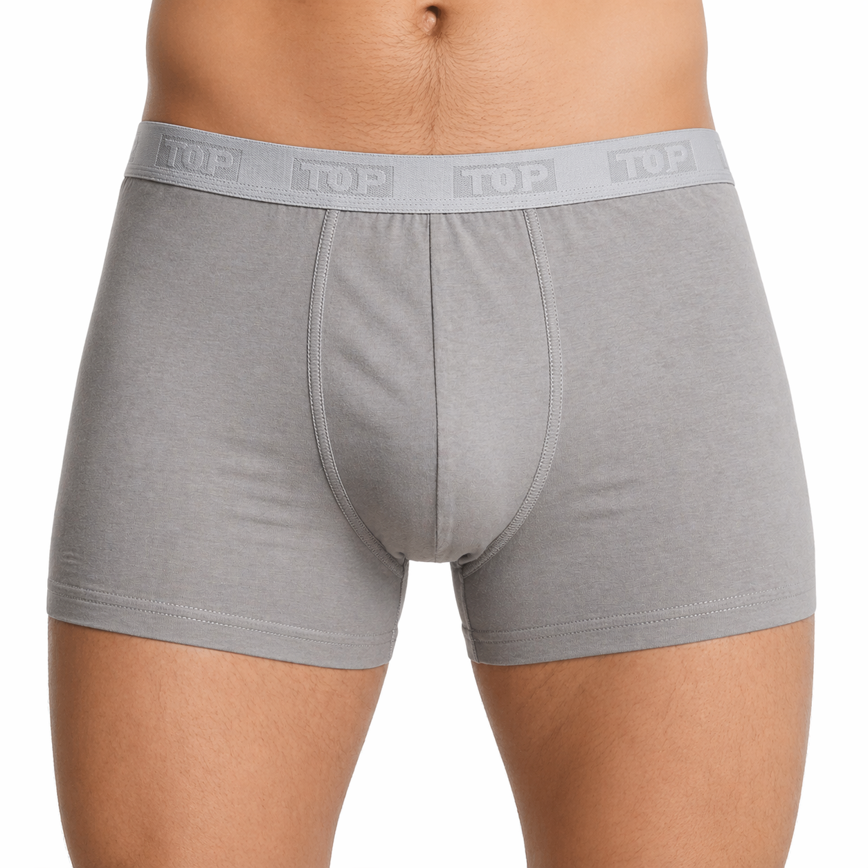 بوكسر رجالي (عدد 3) قطن 100% ألوان متعددة – TOP | TOP Men’s Cotton Boxer Briefs