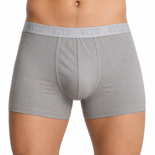 بوكسر رجالي (عدد 3) قطن 100% ألوان متعددة – TOP | TOP Men’s Cotton Boxer Briefs