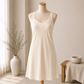 شلحة نسائي طول وسط قطن تركي 1230 – Tolin تولين | Women's Mid-Length Cotton Slip Dress – Model 1230